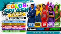 Color Splash Student Spirit Week YouTube-thumbnail template