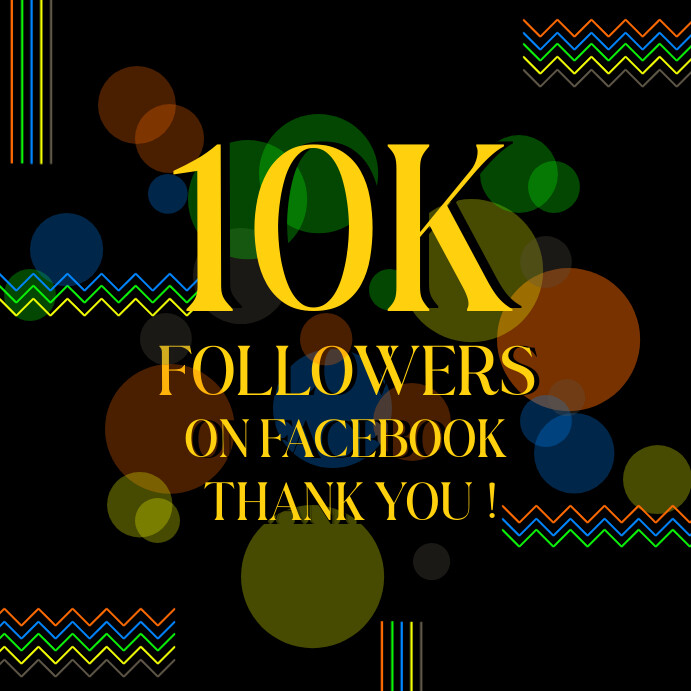10k Design colorful abstract and geomatics thank you 10k Template | PosterMyWall