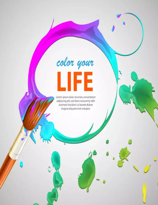 Colorful abstract quote template | PosterMyWall