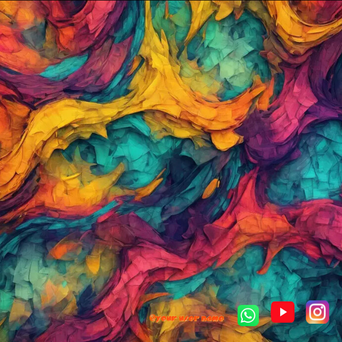 Colorful abstract texture Template | PosterMyWall