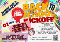 Colorful Back to School Kickoff A4 template