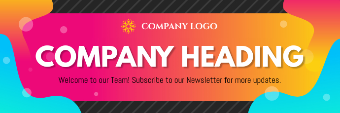 Colorful Company Email Header Template Postermywall