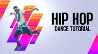 Colorful Dance Tutorial YouTube Thumbnail template