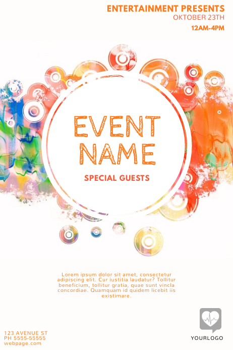 Colorful Event Flyer Template Postermywall