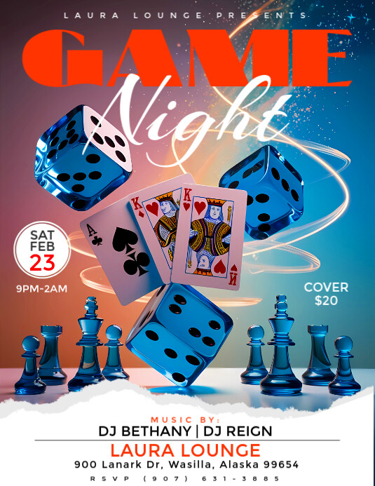 Colorful Game Night Flyer and Poster Template | PosterMyWall