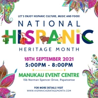Colorful Hispanic Heritage Month Instagram Po template