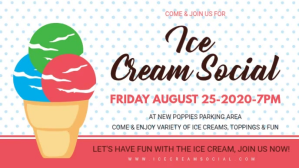Colorful Ice Cream Social Facebook Cover template