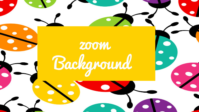 Colorful insects zoom background Template | PosterMyWall