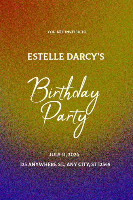 Programme Invitatio Colorful Design Copy of colorful invitation festive design | PosterMyWall