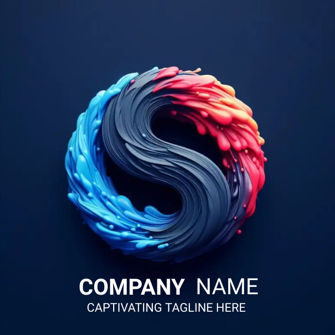 Colorful Logo icon design for company brand Template | PosterMyWall