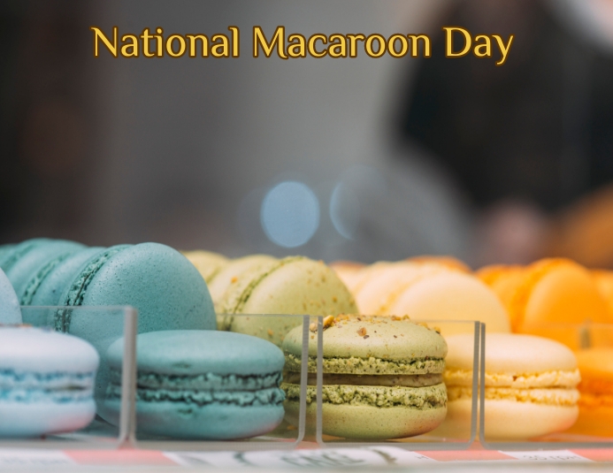 Copy of Colorful macaroons blurred background | PosterMyWall