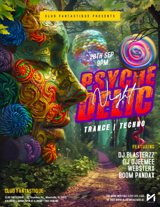 Club Event Promotion Flyers Template | PosterMyWall