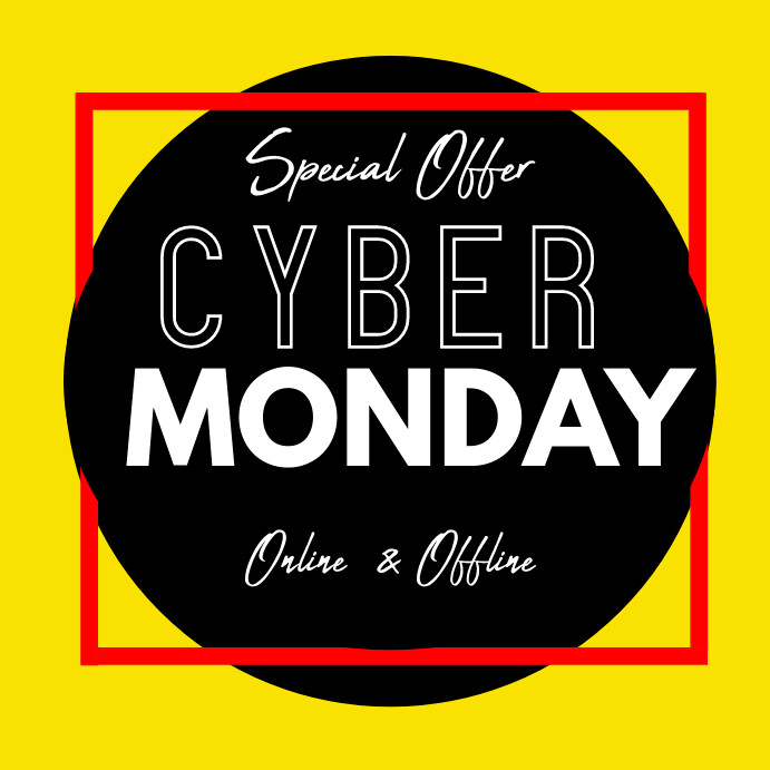 Colorful Modern Cyber Monday Instagram Post Template | PosterMyWall