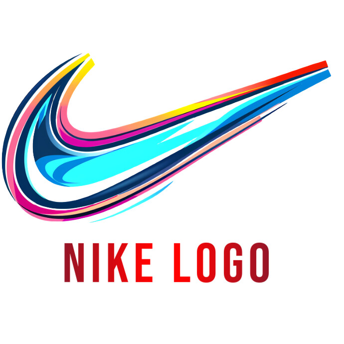 Colorful Nike Logo Logo template
