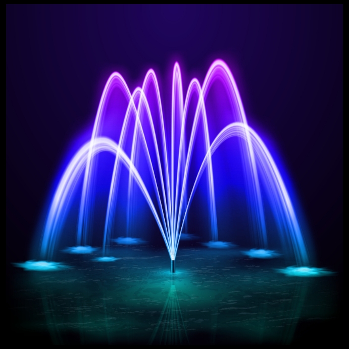 Copy of Colorful outdoor water jet fountain design PosterMyWall