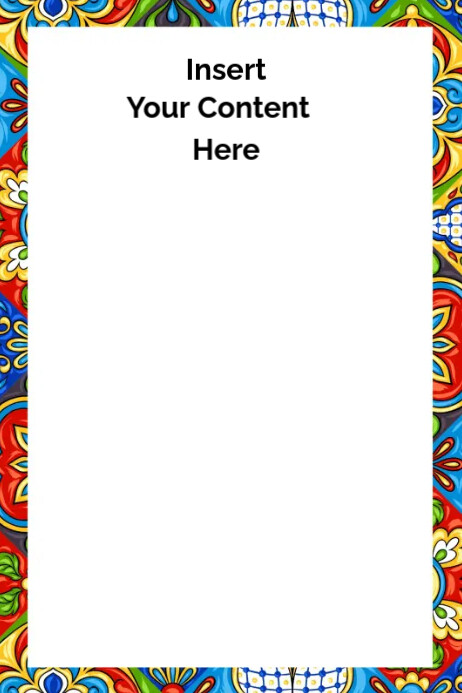 Colorful Paper Border/Background Template | PosterMyWall