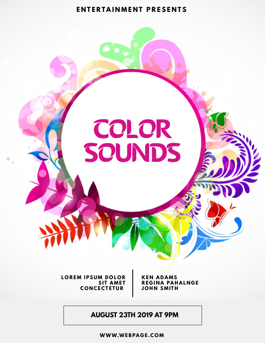 Flyer Examples Colorful Copy of Colorful Party Flyer Template | PosterMyWall