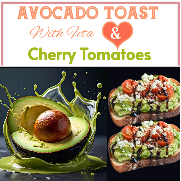 Avacado Posts colorful Professional Avocado Toast With Feta And Cherry Tomatoes ...