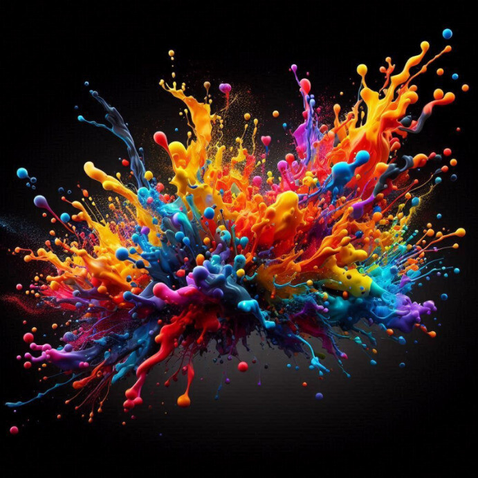 Post Form Splash Colorful splash Template | PosterMyWall