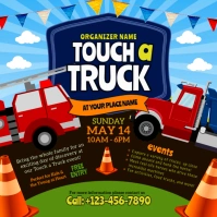 Colorfull Illustrative Touch A Truck Event Instagram Post template