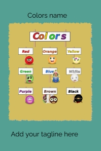 color name Template | PosterMyWall