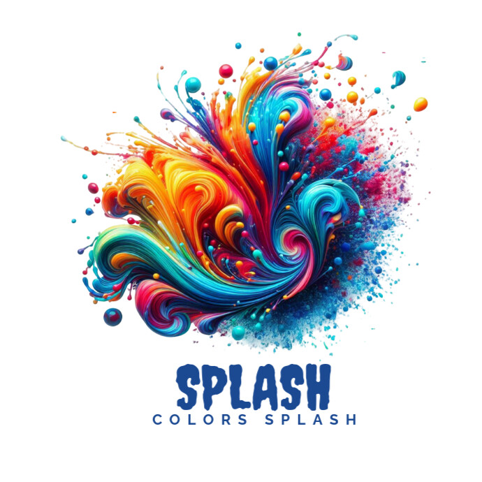 Colors Splash Logo Template | PosterMyWall