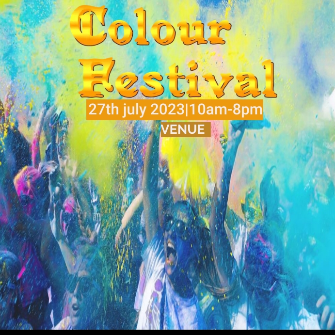 Plantilla de Colour festival | PosterMyWall