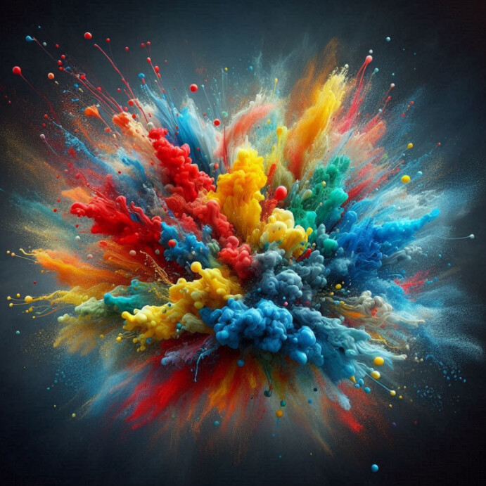 Plantilla de Colour Splash Celebration Post | PosterMyWall