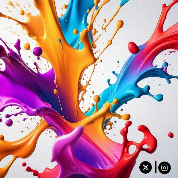 Colour Splash Instagram Post template