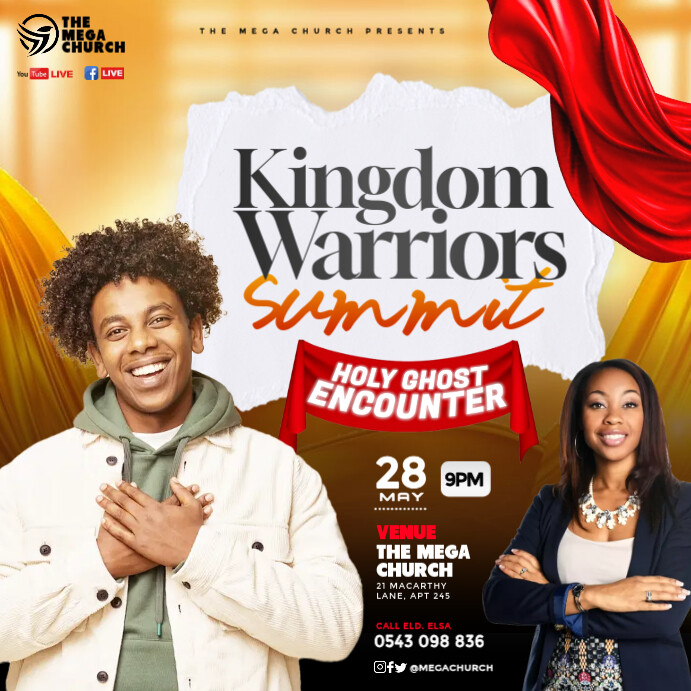 Colourful Church Event Flyer Design A4 | PosterMyWall