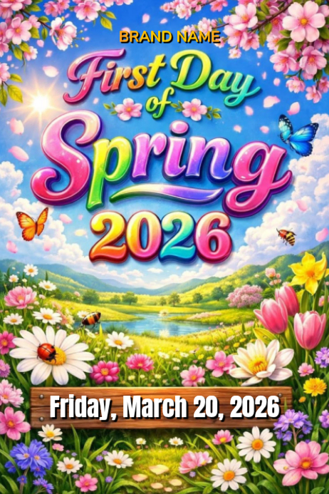 First Day Of Spring Celebration Template PosterMyWall first-day-of-spring-celebration-template-postermywall