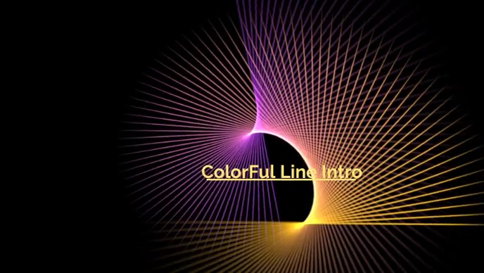 Red Intro Line Colourful Line intro Template | PosterMyWall