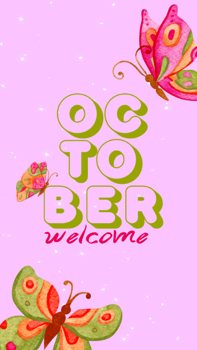 colourful october Template | PosterMyWall