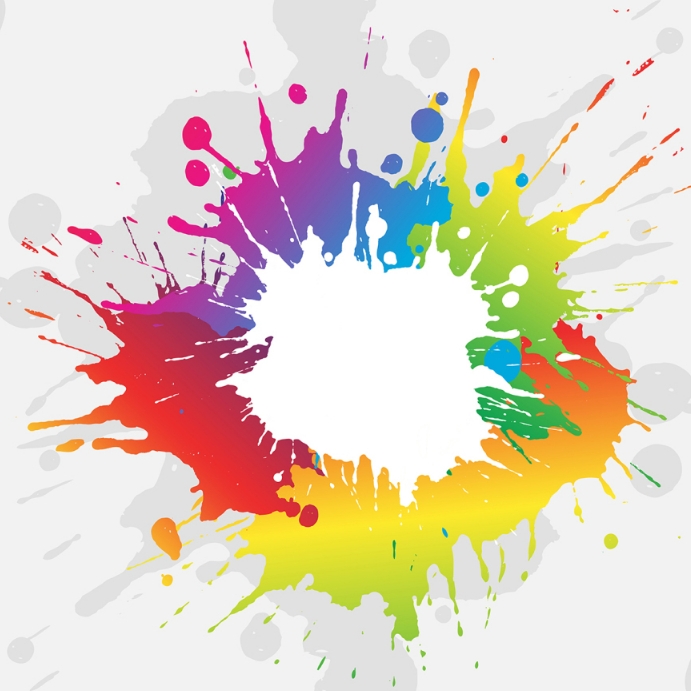 Colourful paint splash background Template PosterMyWall