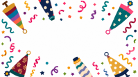 White Celebration Digitalt display Template