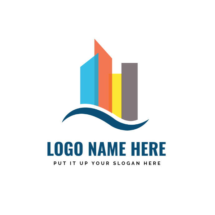 Colourful prossional real state logo/corporate logo/buisnes/digital logo template