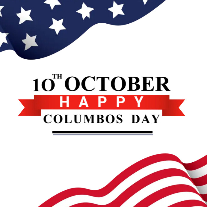Columbus Day Anniversary Ads Template PosterMyWall