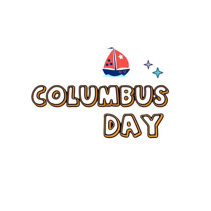 Columbus day Logo template