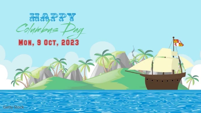 Columbus Day Miniature YouTube template