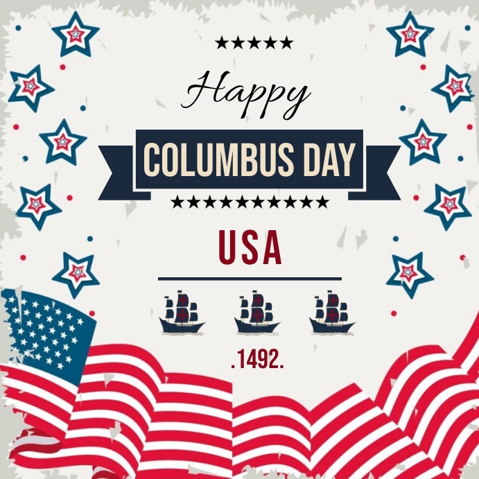 Columbus Day Pos Instagram template