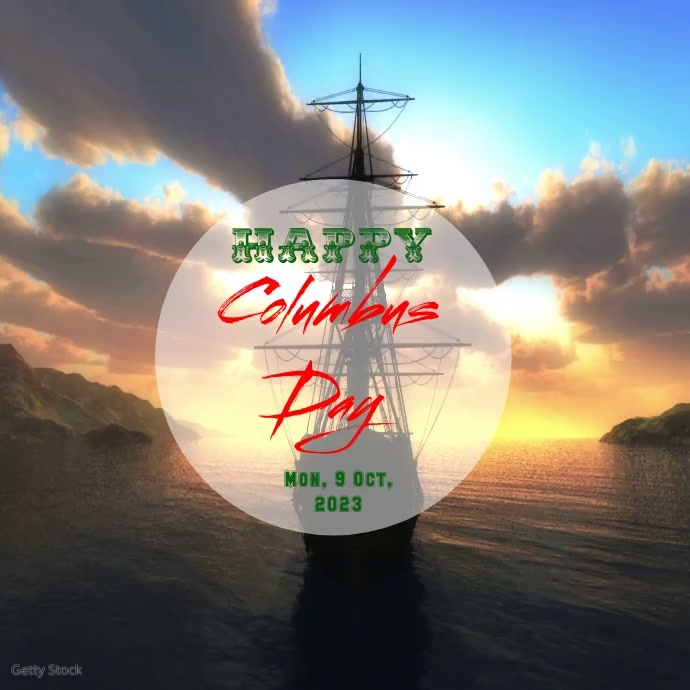 Columbus Day Template | PosterMyWall