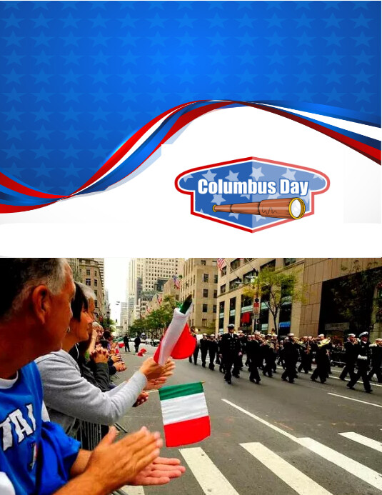 columbus day Folheto (US Letter) template