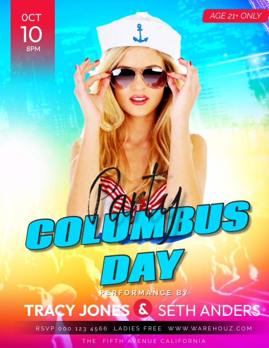 Copy Of Columbus Day Party Design PosterMyWall copy-of-columbus-day-party-design-postermywall