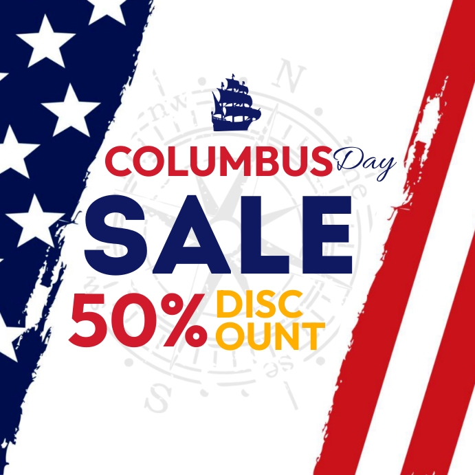 Copy of Columbus Day Template | PosterMyWall