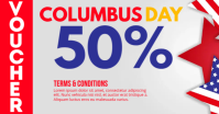 Columbus Day Voucher Immagine condivisa di Facebook template