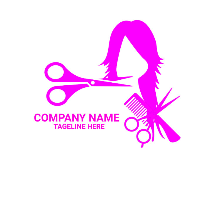 comb logo and brush company logo comb, sciss Template | PosterMyWall