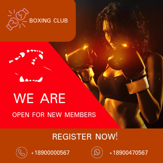 Combat, Boxing, Fitness Training Template | PosterMyWall