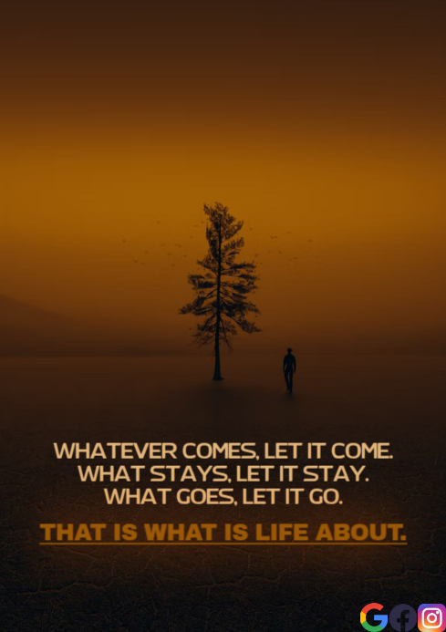 COME AND GO QUOTE TEMPLATE A4