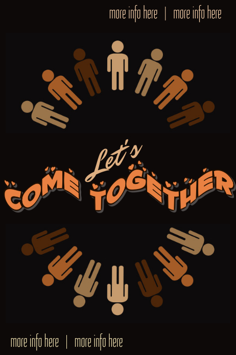 Come Together Message Template | PosterMyWall