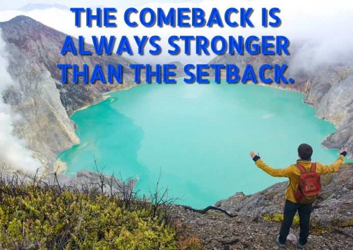 COMEBACK AND SETBACK QUOTE TEMPLATE A6